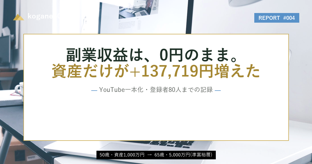 【2026年6月】副業収益0円のまま、資産だけが+137,719円増えた月